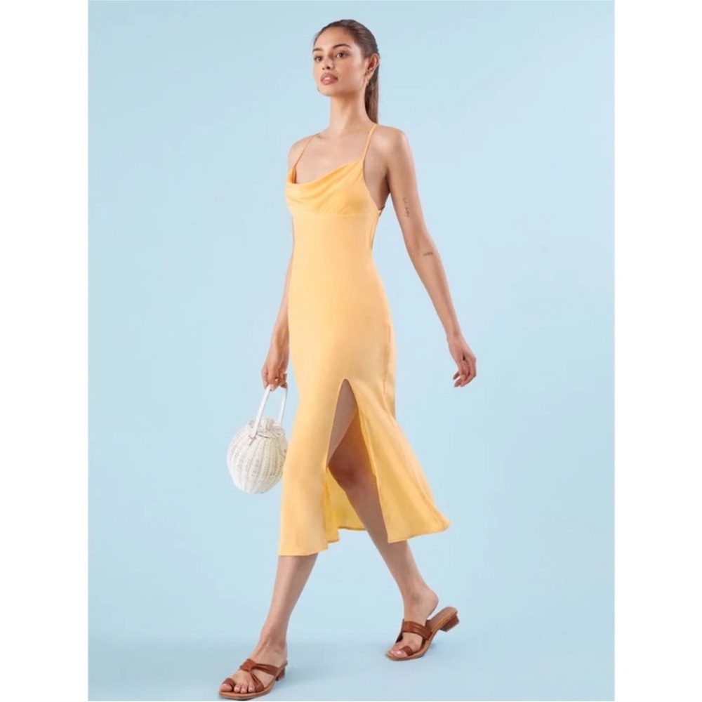 Reformation Open Opal Back Silk Dress Size 0